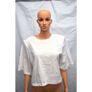 KBB by Kahlana Women's Short Sleeve T-Shirt The Trice Tee Small, White